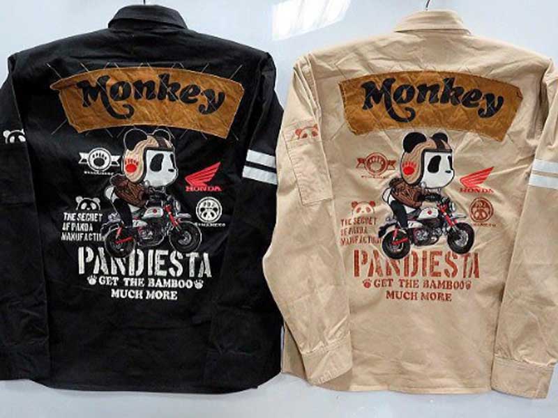 パンディエスタ Tシャツ ホンダ×パンダ モンキー125 ミリタリーシャツ PANDIESTA