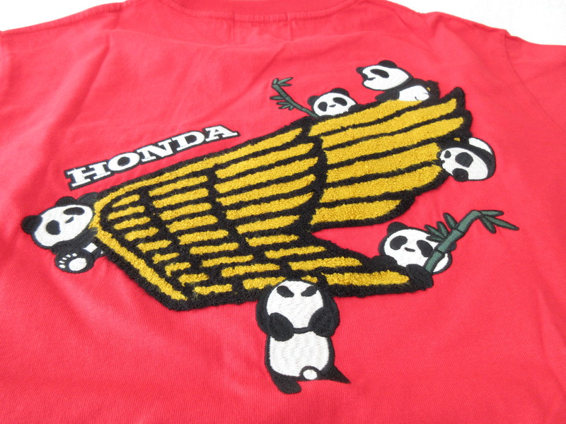 パンディエスタ Tシャツ ホンダ×パンダ 刺しゅう PANDIESTA